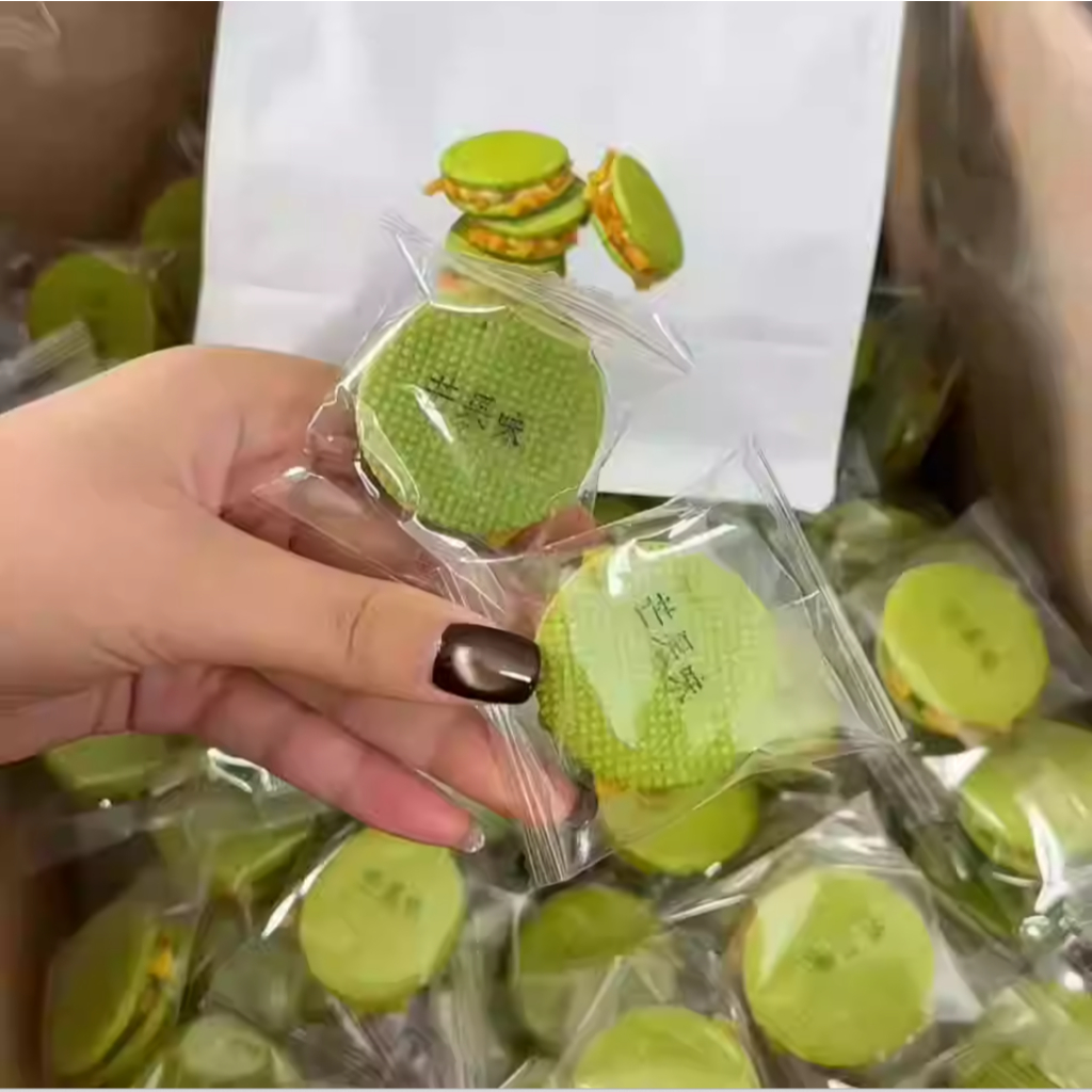 [Ăn vặt ngon] Combo 500g Bánh quy kẹp kem nougat/Bánh quy kẹp bơ sữa Boba, bánh quy kéo Nougat, bánh