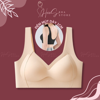  Áo Ngực Nữ Đệm Dày 1Cm Su Đúc Không Gọng Bản Lưng To Che Mỡ Lưng Mỡ Nách Nâng Ngực Chống Chảy Xệ Hees2501 