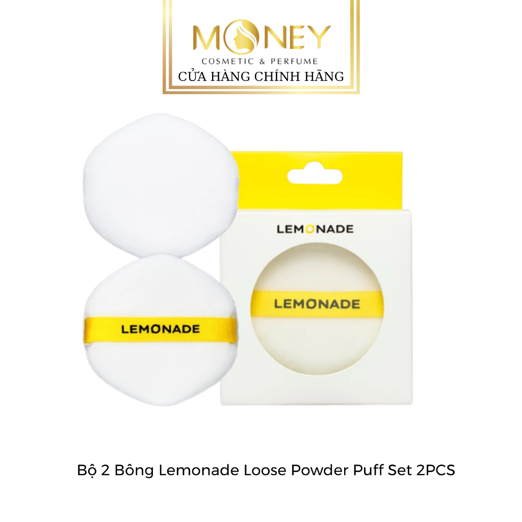 Bông Mút Trang Điểm Tán  bông phấn phủ Lemonade