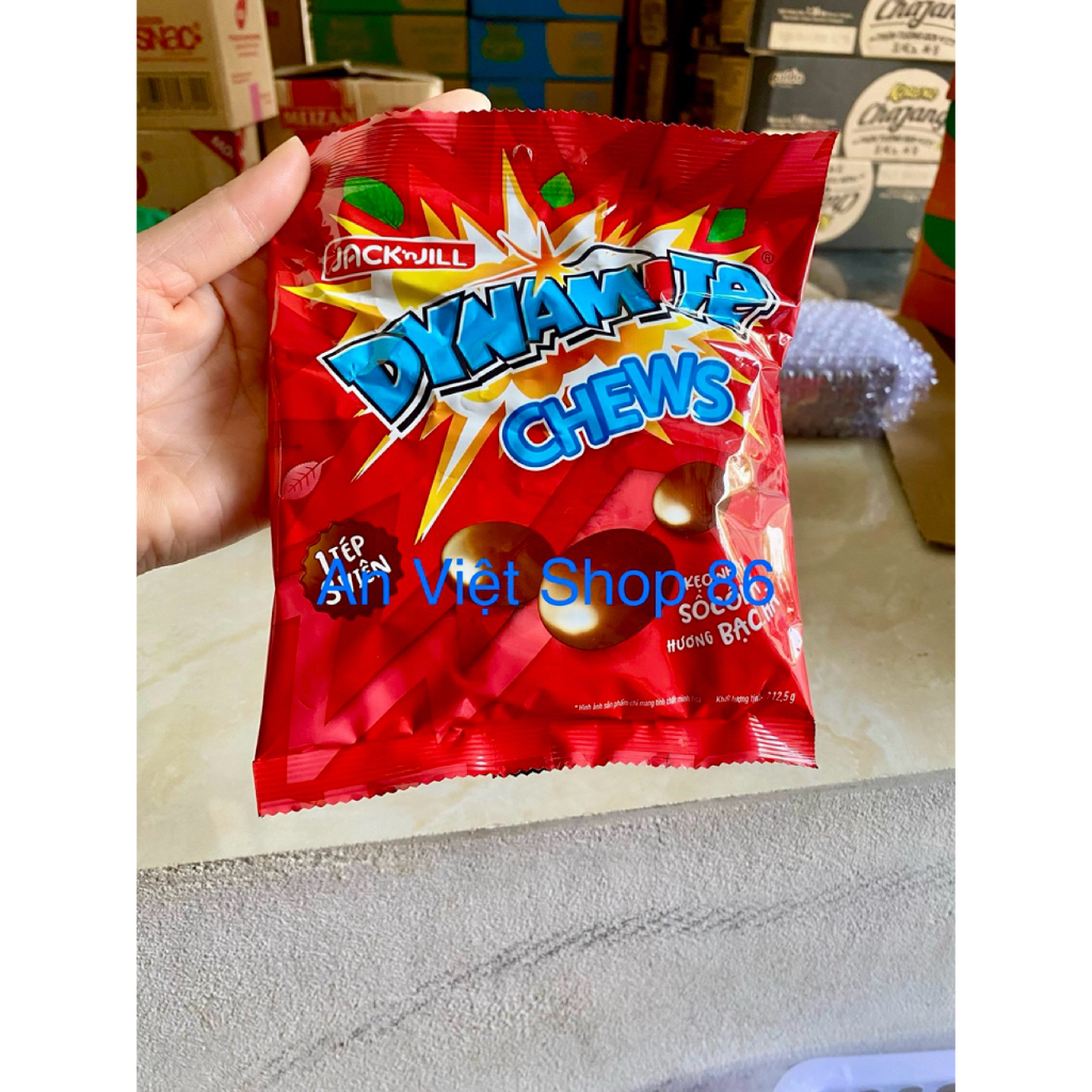 combo 3 - 5 gói Kẹo sôcôla hương bạc hà Dynamite 3 viên 125g/gói