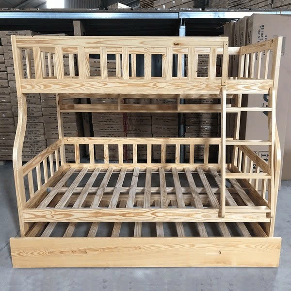 Giường Ngủ 3 Tầng Cao Cấp Nolulu - ANGEL - (1m/1m2 - 1m2/1m4)