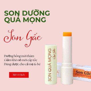  Son Dưỡng Môi Cho Mẹ & Bé Son Dưỡng Gấc Không Chì Son Quả Mọng Dưỡng Ẩm và Hồng Môi Thâm 4g 