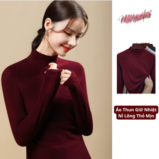   Nỉ Lông Thỏ  Áo Giữ Nhiệt Nỉ Lông Thỏ Nam Nữ Siêu Giữ Ấm Cao Cấp Form Xuông Co Giãn 4 Chiều 8 Màu Hottrend AGNLT 