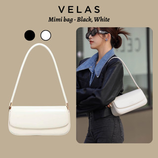  V14  Túi xách nữ đeo vai VELAS tặng bạn người yêu túi đeo chéo sang chảnh xinh màu trắng đen mang đi làm đi chơi 