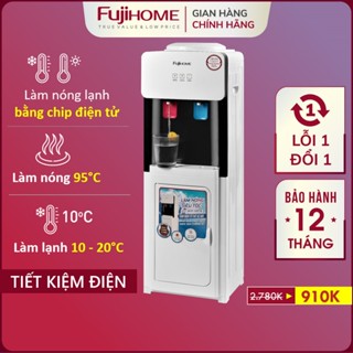 Cây nước nóng lạnh Nhập Khẩu FUJI, bình lọc máy lọc nước nóng lạnh tự ngắt mini uống công nghệ