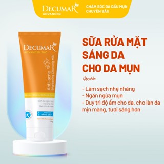  Sữa rửa mặt cho da dầu mụn nghệ Nano THC Decumar 50g giúp sạch sâu cân bằng độ PH giảm mụn sáng da lành tính - DSM02 