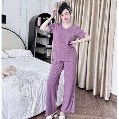 Hisexy Bộ ngủ nữ set ngủ nữ đồ bộ nữ thun tăm cao cấp co dãn 4 chiều mềm mịn mát MS66