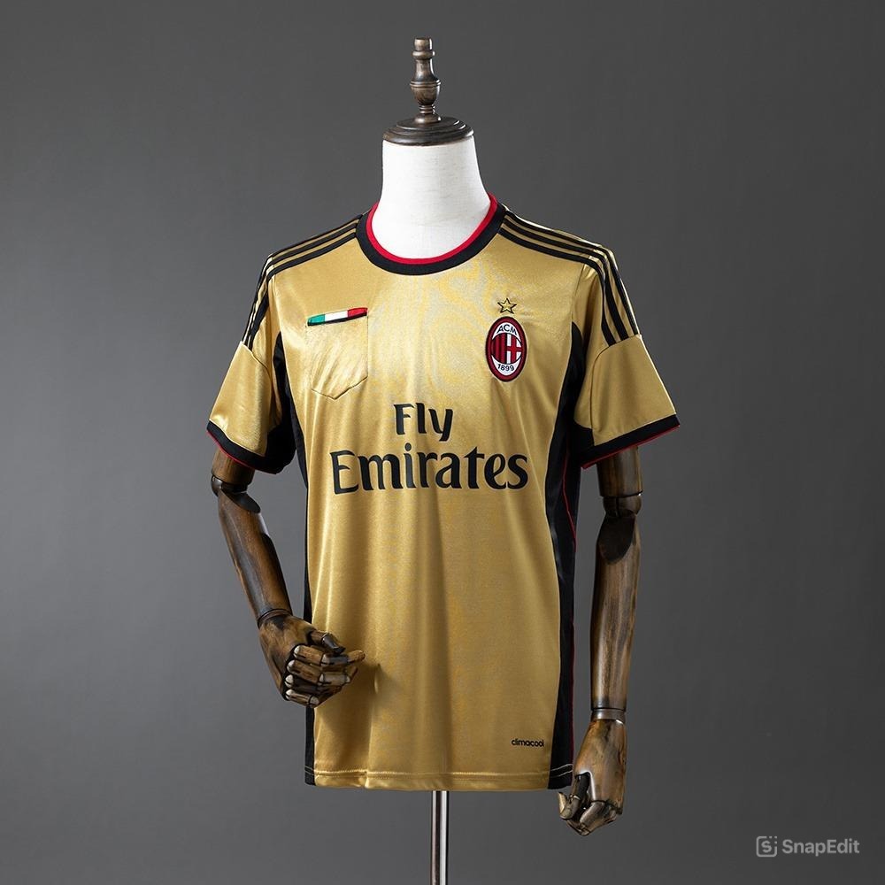 Áo Bóng Đá Retro AC Milan 2013/14 - Sân Khách bản cao cấp vải Cotton Polyester