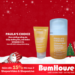  HÀNG CTY  Kem dưỡng ẩm Vitamin C làm sáng da và tăng sinh collagen Paula's Choice C5 Super Boost Moisturizer 15ml 50ml 