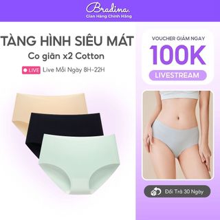  Combo 3 Quần lót nữ mặc áo dài Bradina Cool-Fit TÀNG HÌNH siêu mỏng siêu mát QLS6V2 