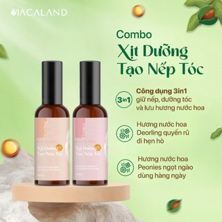  Combo 2 Xịt giữ nếp tóc tạo kiểu 100ml lưu hương nước hoa quyến rũ và ngọt ngào MACALAND 