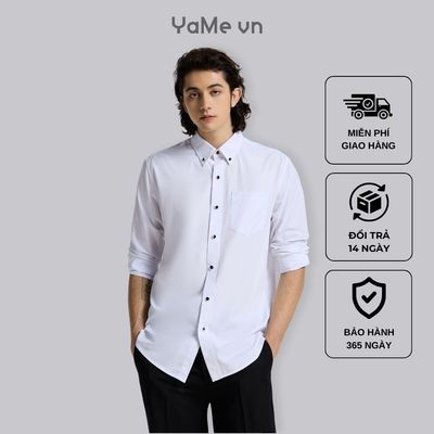 Áo Sơ Mi Nam Tay Dài StayFresh™ Kháng Khuẩn Vải Bamboo The CEO 005 Dáng Ôm Vừa F2 22473 |YaMe|