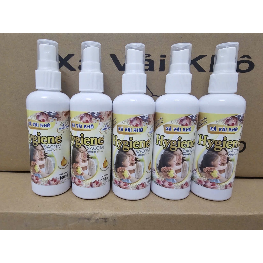combo 5 chai xịt xã khô 100ml [HYGIENE TRẮNG - Nhẹ dịu cho da]