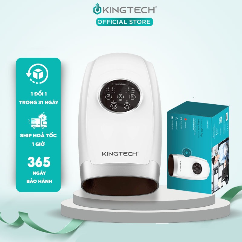 Máy Massage Tay Cao Cấp KINGTECH KH-690 - Tích Hợp Nhiệt, Matxa Chuyên Sâu Vùng Cổ, Mu, Ngón, Lòng B