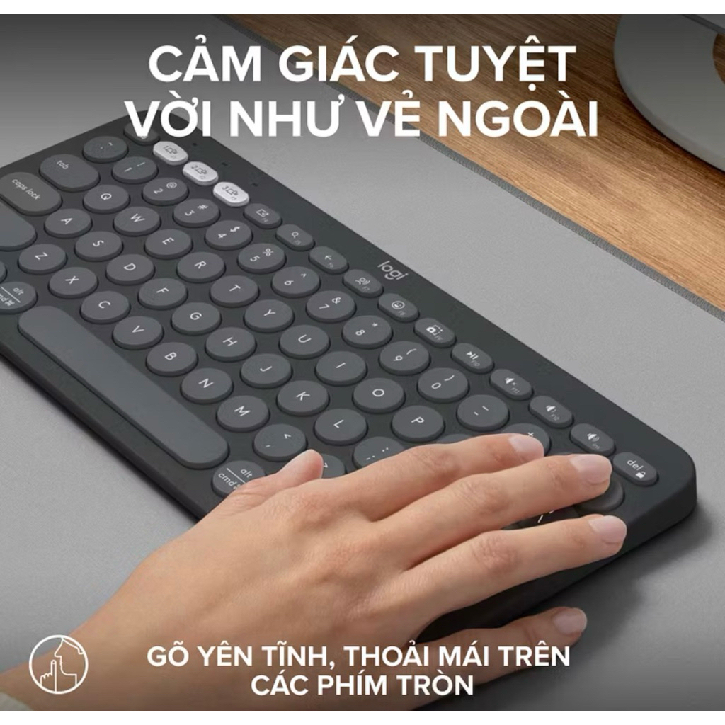 Bàn Phím Không Dây Bluetooth Logitech K380s - Giảm ồn, Gọn nhẹ, Đa thiết bị, Pin trâu - Bảo Hành 12 Tháng | BigBuy360 - bigbuy360.vn