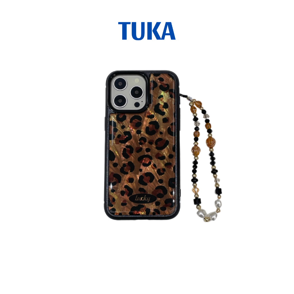 TUKA-Ốp điên thoại COSTLY Da beo Ốp Vỏ Xà cừ tự nhiên Chống trầy xước Vỏ bảo vệ Case Iphone 16Promax