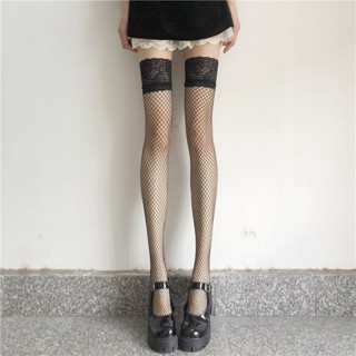  Vớ Đùi Nữ Lưới Caro Viền Ren Sexy Tất Lưới Siêu Gợi Cảm Cosplay Quyến Rũ La Perbra | V02 