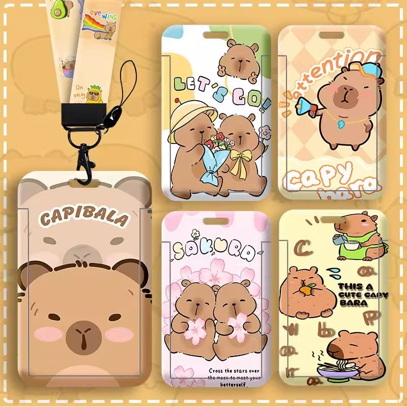 Dây Đeo Thẻ Học Sinh Dễ Thương – Bao Đựng Thẻ Sinh Viên Hoạt Hình, Phụ Kiện Đi Học, Đi Làm Cute