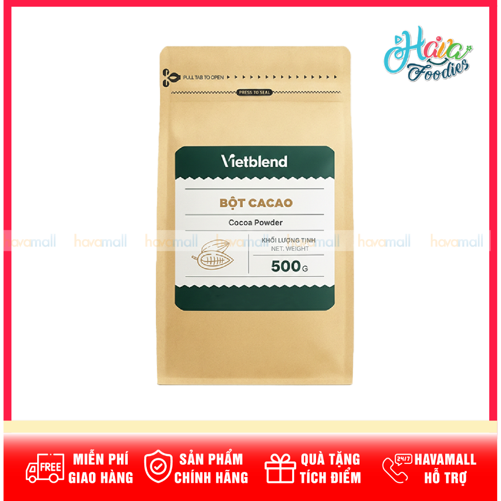 Bột CaCao Dùng Pha Chế VietBlend – VietBlend Cacao Powder 500g