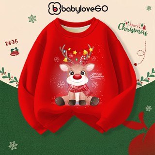  Áo sweater cho bé Noel 2025 áo nỉ Merry Christmas cho bé trai bé gái đồ giáng sinh in hình độc đáo 