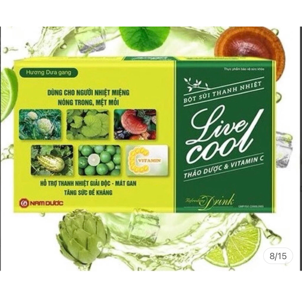 (Chính Hãng) Bột sủi thanh nhiệt Livecool - Thanh nhiệt, mát gan, giải độc, (livercool, live cool, l