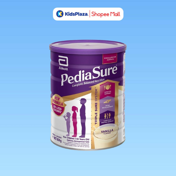  Sữa Pediasure Úc nắp tím 850g vị vani chính hãng cho bé - Date T7 2026 