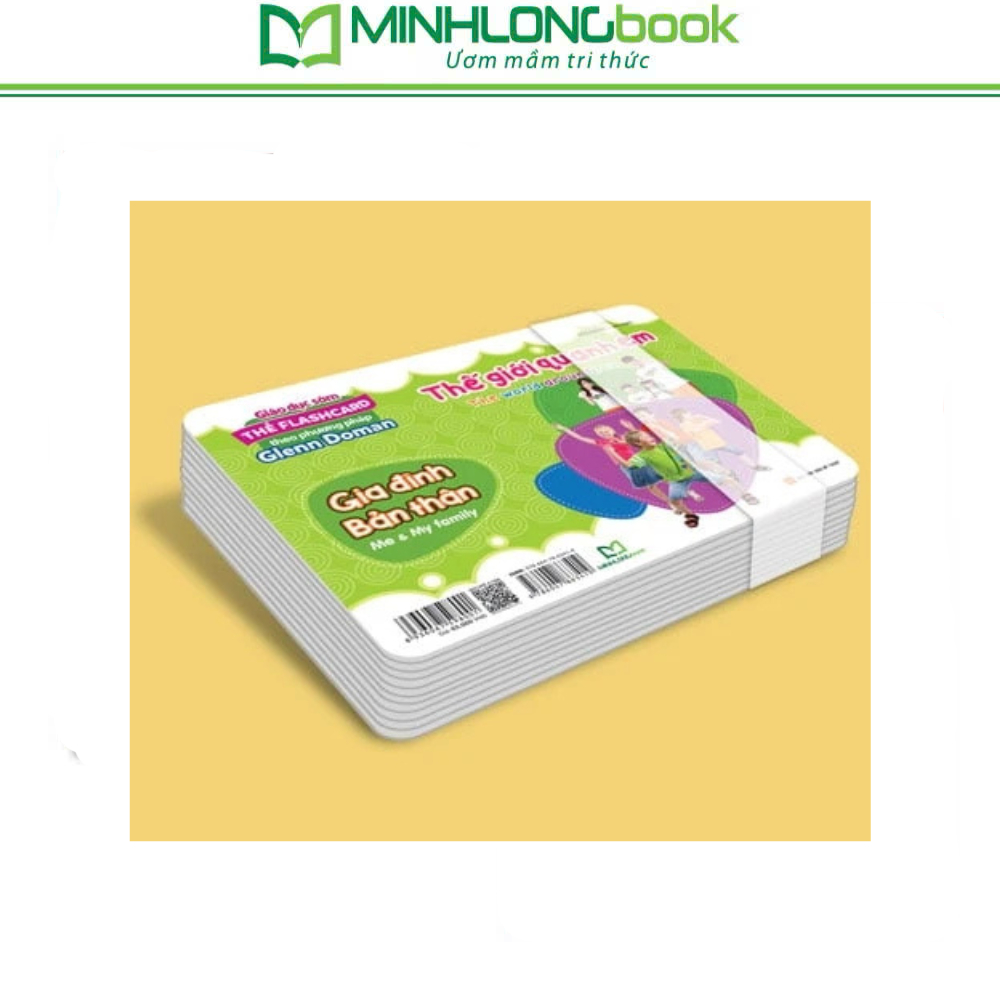 Sách: Thẻ Flashcard Theo Phương Pháp Glenn Doman Thế Giới Quanh Em - Gia Đình - Bản Thân
