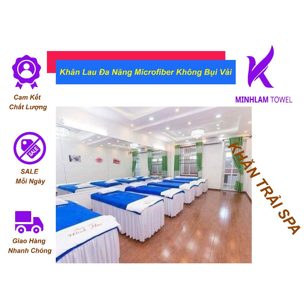 THANH LÝ HÀNG TỒN DRAP GA THUN GIƯỜNG SPA Ga phủ giường nệm dành cho tiệm gội đầu, nối mi, thẩm mỹ.