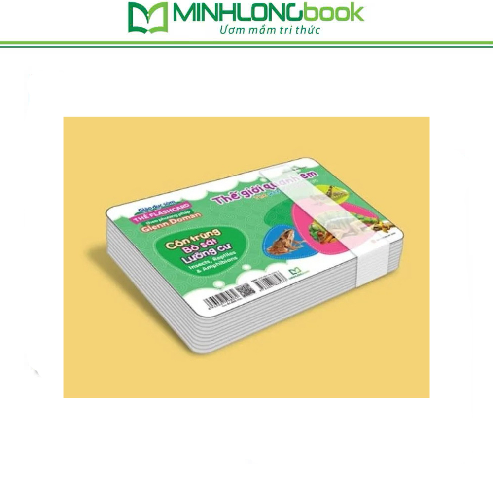 Sách: Thẻ Flashcard Theo Phương Pháp Glenn Doman Thế Giới Quanh Em - Côn Trùng - Bò Sát – Lưỡng Cư
