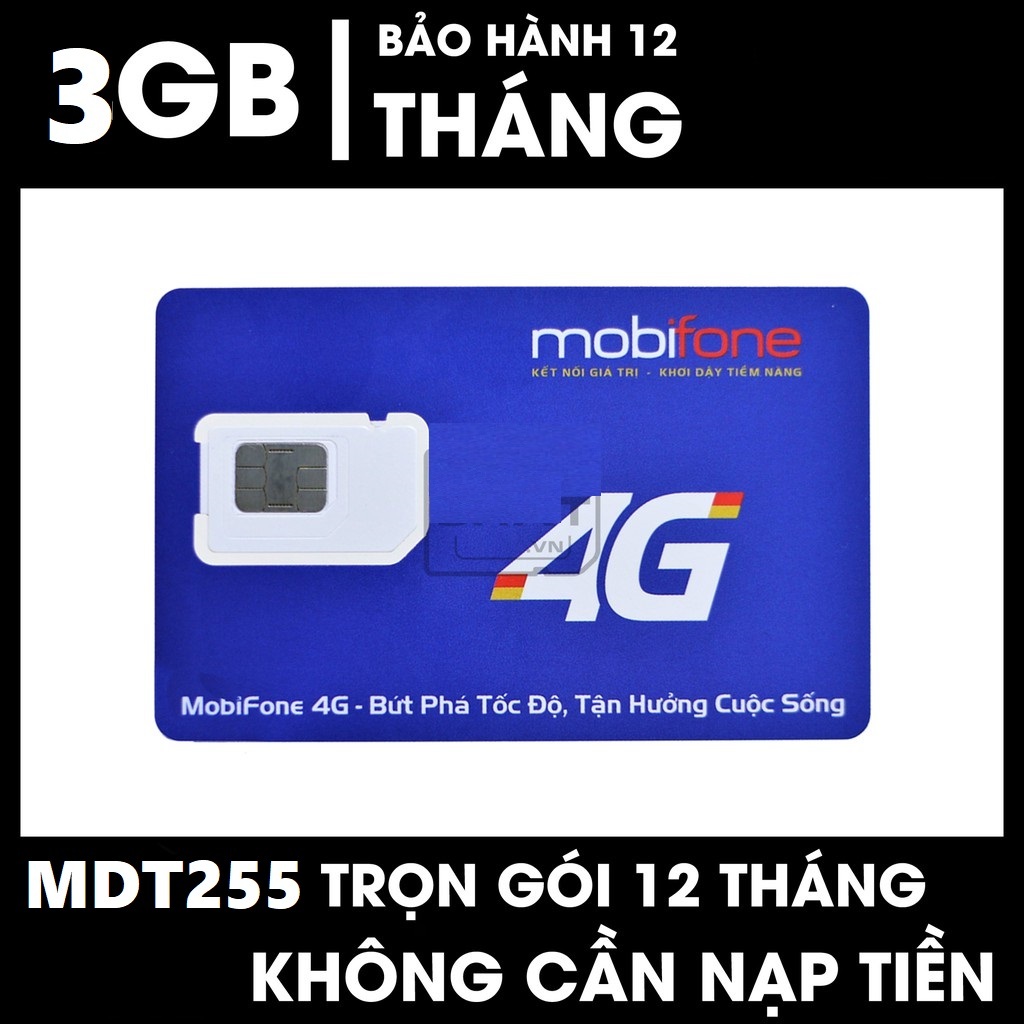 [ DATA KHỦNG ] Sim Mobifone 4G/5G Miễn Phí 1 Năm Vào Mạng, Đa Dạng Gói Data Không Giới Hạn 12MDT150 