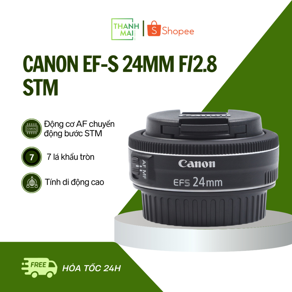 Ống Kính Canon EF-S 24mm F/2.8 STM