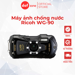Máy ảnh chống nước Ricoh WG-90 Màu Đen - Hàng Chính Hãng