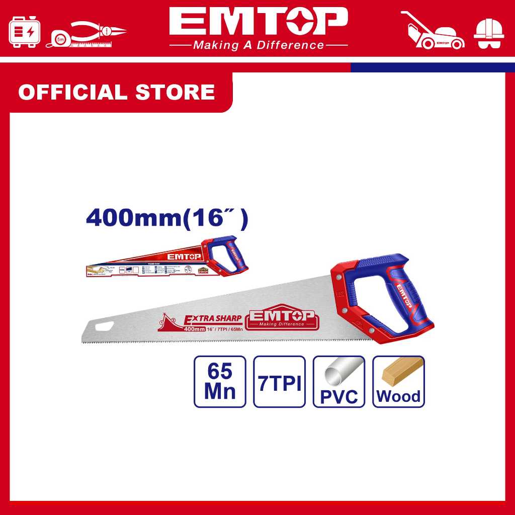 EMTOP Cưa tay 400mm EHAS4002