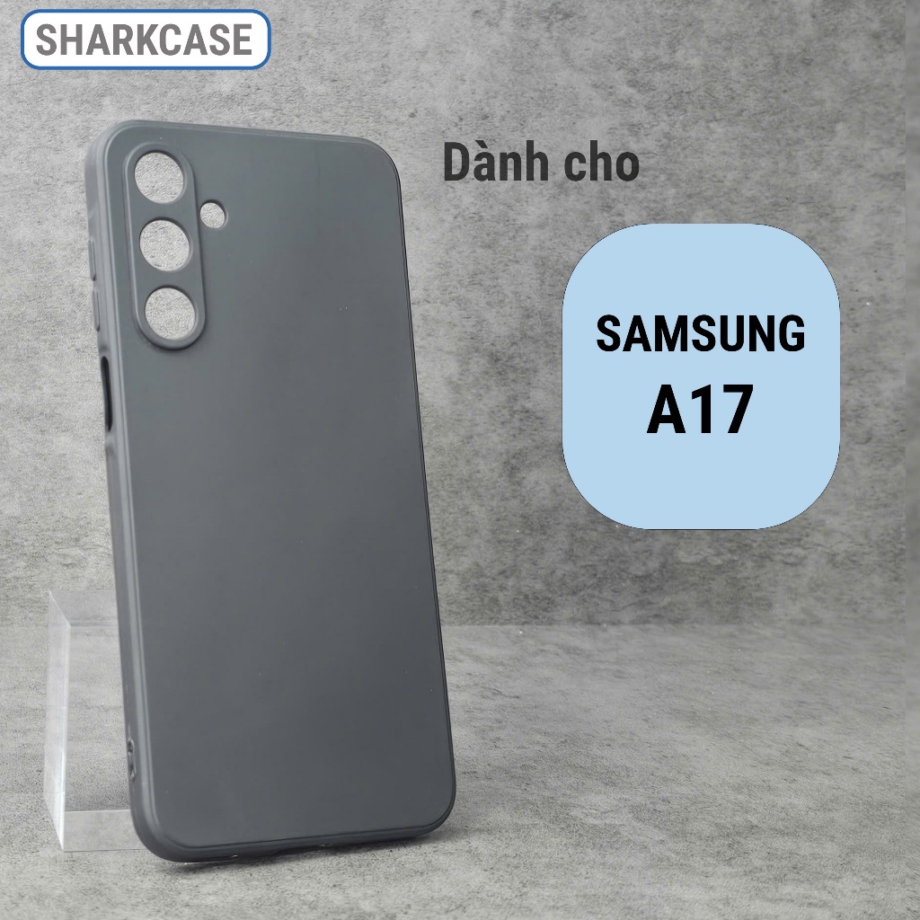 Ốp lưng Samsung A17 5G nhựa dẻo đen tpu cạnh vuông silicon chống sốc bảo vệ camera đt ss sharkcase