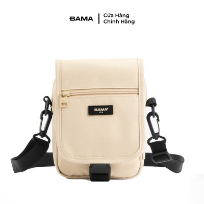 Túi đeo chéo mini nam nữ BAMA New Basic Shoulder Bag NB204 chống nước nhiều ngăn vải canvas đi chơi cafe