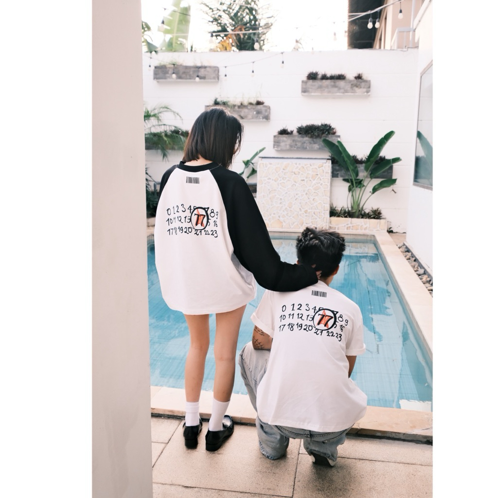 TRAFFY Se7ven Martini Raglan Áo Thun Raglan Tay Dài Starboy/Stargirl Form Oval Cotton 2c Unisex | BigBuy360 - bigbuy360.vn