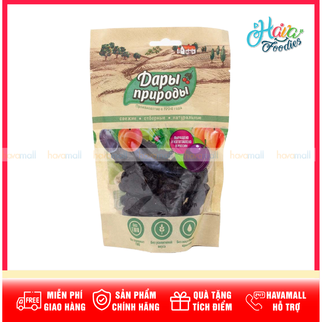 Mận Đen Sấy Khô Nhập Khẩu Nga Dary Prirody 150g – Prunes Dried Natural Russian