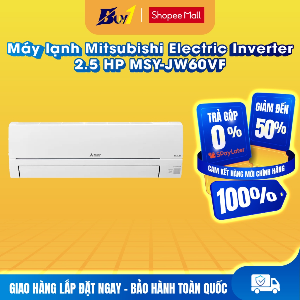 MSY-JW60VF - Máy lạnh Mitsubishi Electric Inverter 2.5 HP MSY/MUY-JW60VF - Hàng chính hãng