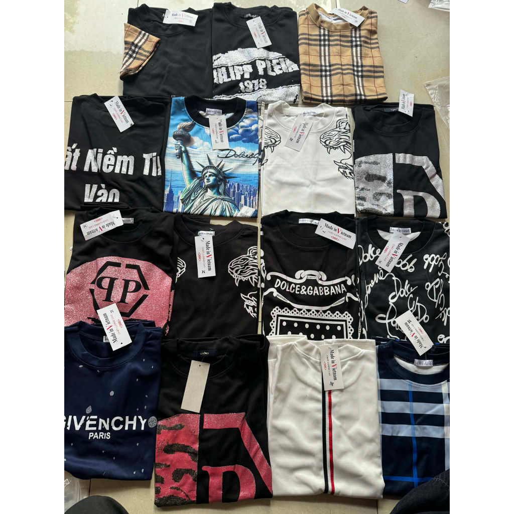 ÁO Thanh Lý Ngẫu Nhiên UNISEX Nam Nữ Cổ Tròn