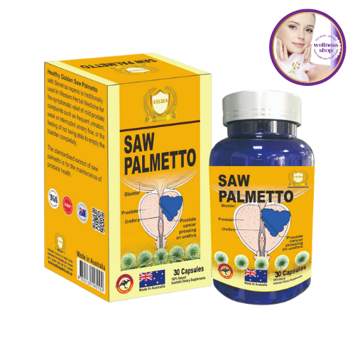 Viên uống hỗ trợ giảm u xơ, phì đại tiền liệt tuyến / Chiết xuất cây Cọ Lùn / SAW PALMETTO - Úc