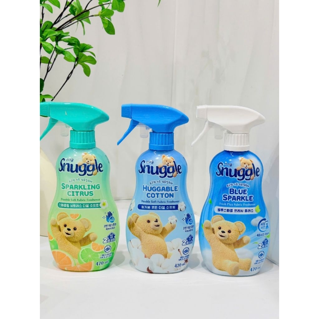 Xịt thơm quần áo Snuggle chai 470ml, xuất xứ Hàn Quốc