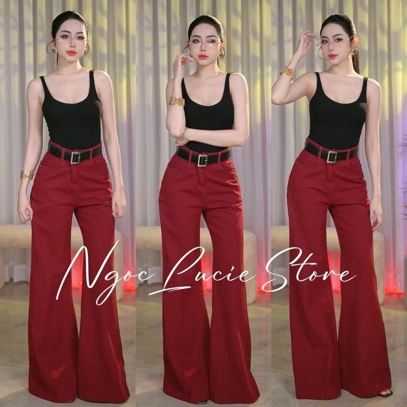 (CHIỀU DÀI 105CM) Q35 - Quần Jean Ống Suông Rộng Hack Dáng Trendy - Ngọc Lucie | BigBuy360 - bigbuy360.vn