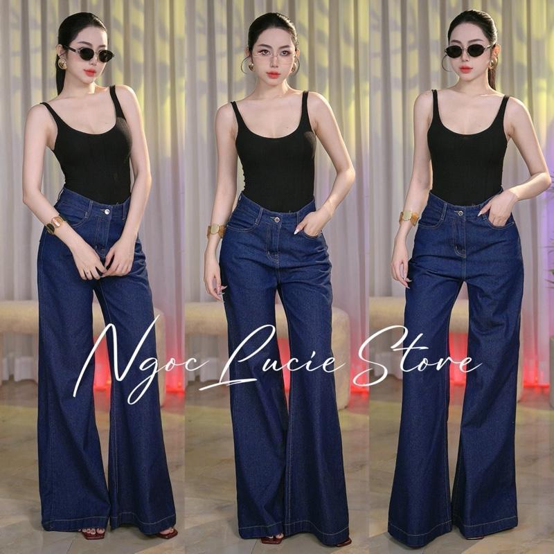 (CHIỀU DÀI 105CM) Q35 - Quần Jean Ống Suông Rộng Hack Dáng Trendy - Ngọc Lucie | BigBuy360 - bigbuy360.vn