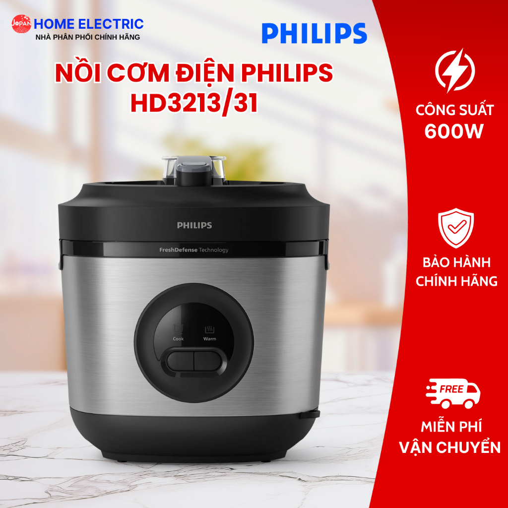 Nồi cơm điện Philips HD3213/31 600W