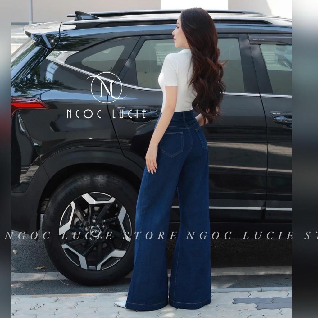(CHIỀU DÀI 105CM) Q35 - Quần Jean Ống Suông Rộng Hack Dáng Trendy - Ngọc Lucie | BigBuy360 - bigbuy360.vn