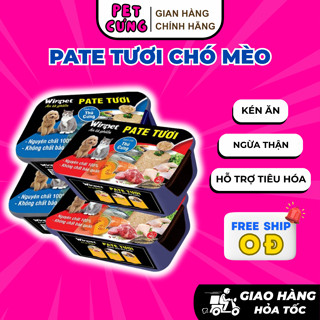 (1KG) Pate tươi cho mèo, chó Winpet kén ăn giúp hỗ trợ tiêu hóa - pate tươi for the pet