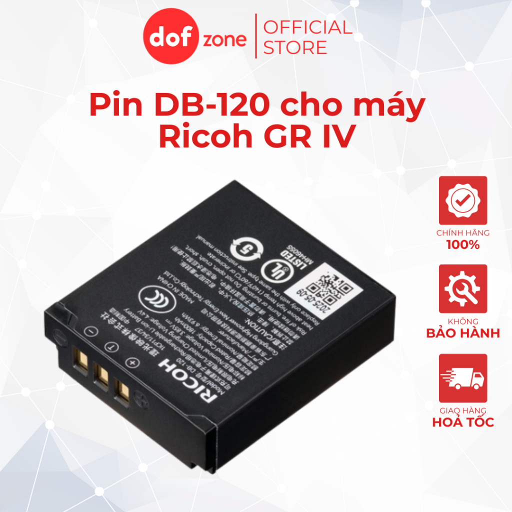 Pin DB-120 dành cho máy ảnh Ricoh GR IV | Chính Hãng