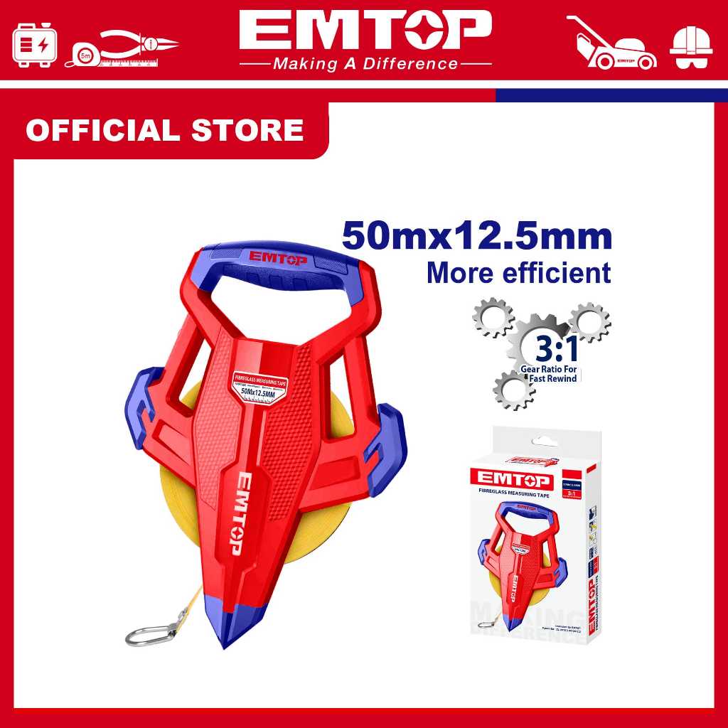 EMTOP Thước dây 50m EMTP85001