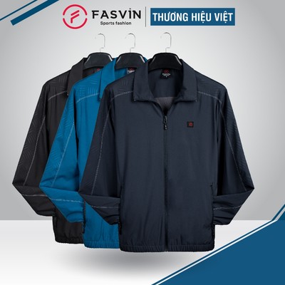 Áo gió nam thể thao 2 lớp Fasvin chất liệu cao cấp mềm mại co giãn ABC22541.HN
