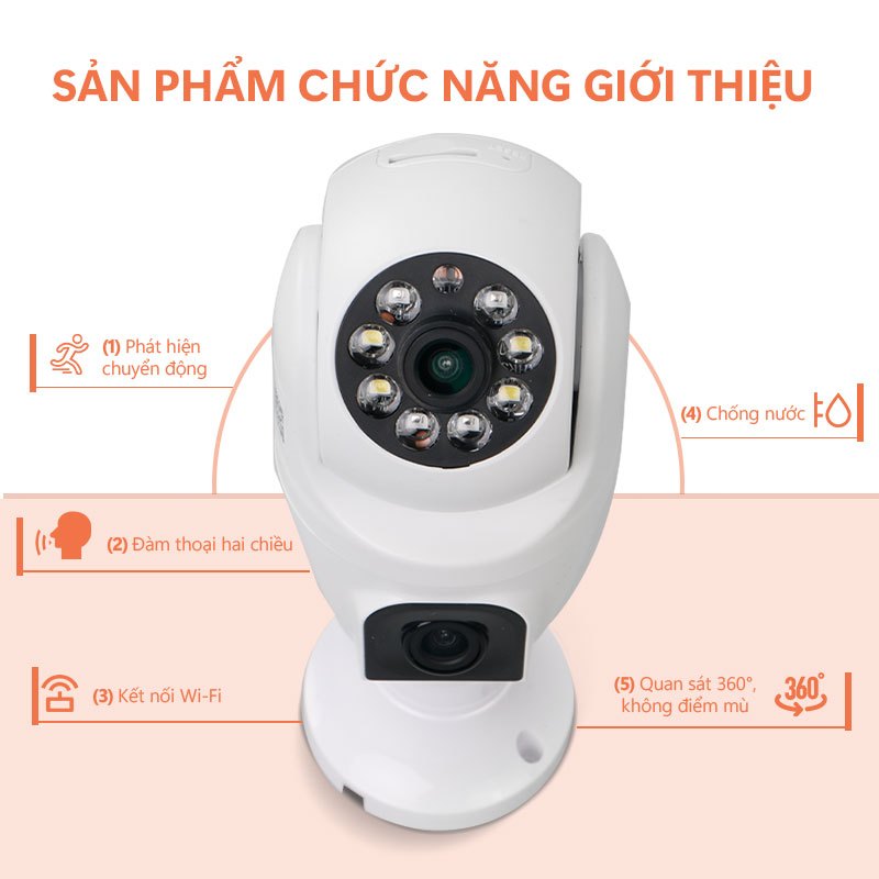 Aegis Home Store CCTV Camera ngoài trời IP68 chống nước Máy ảnh bóng đèn Máy ảnh mini